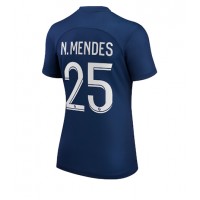 Paris Saint-Germain Nuno Mendes #25 Fotballklær Hjemmedrakt Dame 2022-23 Kortermet